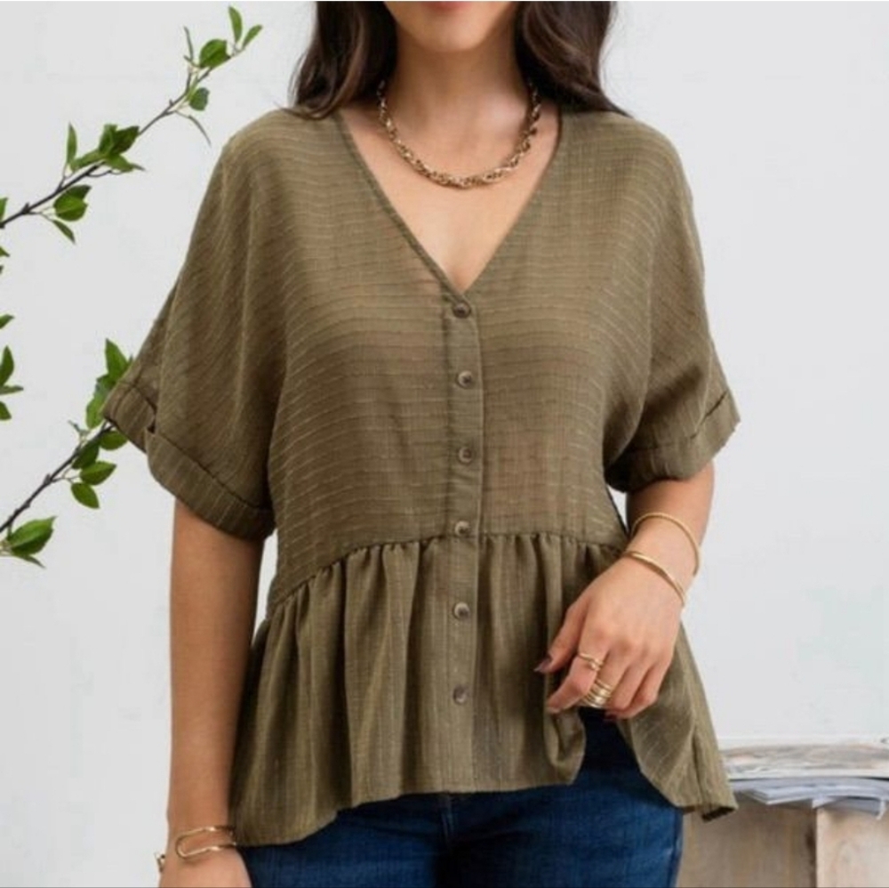 Blu pepper Peplum Top
